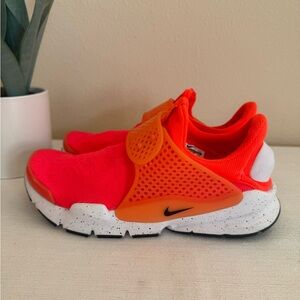 Nike Bright Orange Slip-On Athletic Sneakers